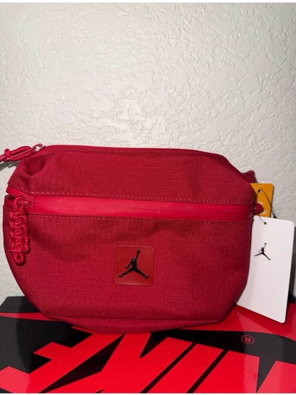 Jordan Red Waist Pack with Jumpman Badge